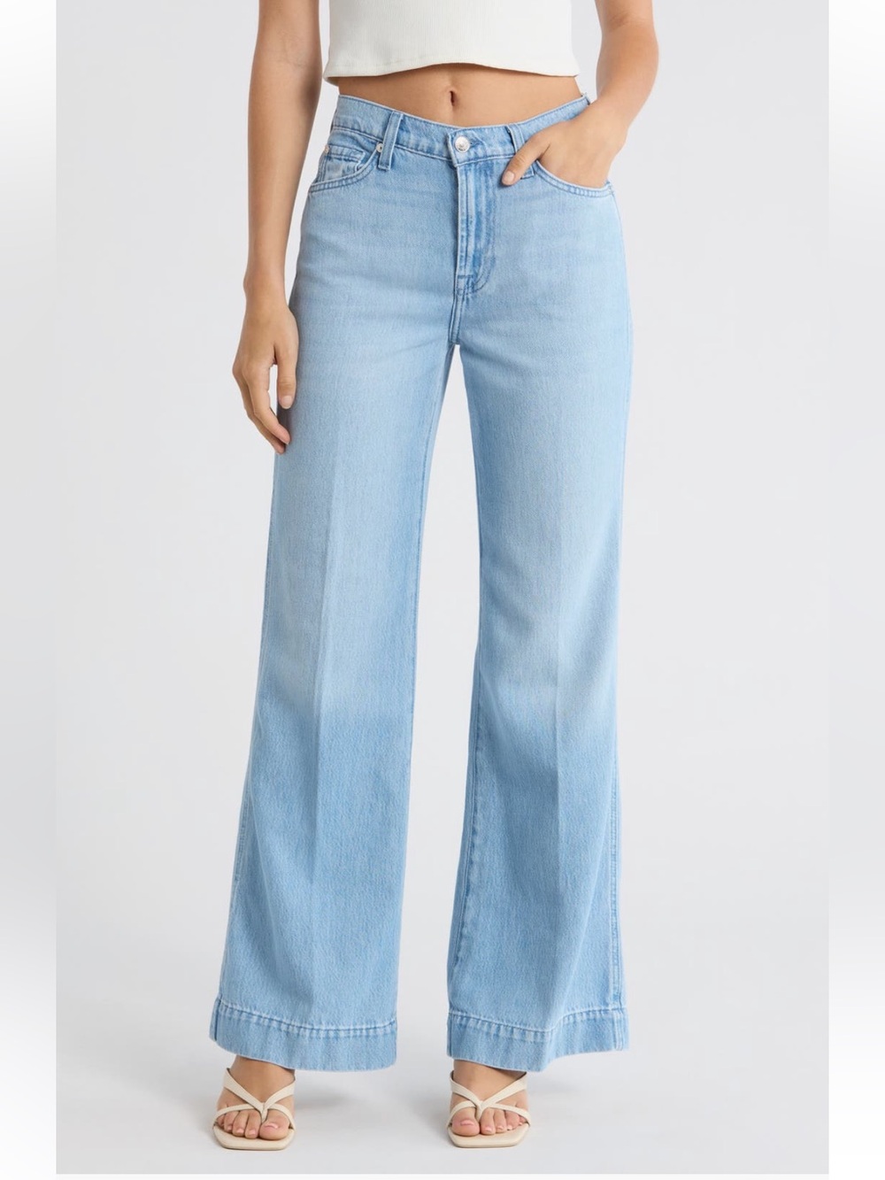 7 For All Mankind Modern Dojo High Waist Flare Jeans Buford Size 24 NWT